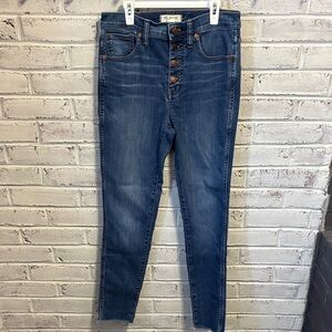 Madewell 10” High Rise Skinny Size 28